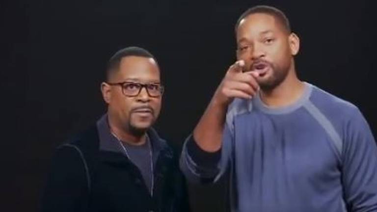 Will Smith en Martin Lawrence dagen Rico Verhoeven uit. Screenshot video.