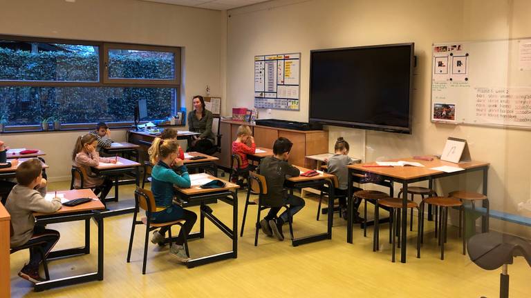 Een schoolklas in Olland