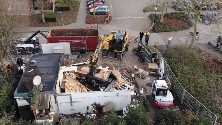 Sloop snackbar 't Pleintje vanuit de lucht (foto: Roel Vink)