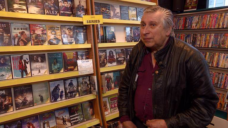 Freddy d'Haene moet stoppen met zijn videotheek (foto: Omroep Brabant).