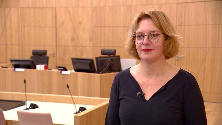 Persrechter Astrid de Weert in de rechtbank in Breda (foto: Imke van de Laar).