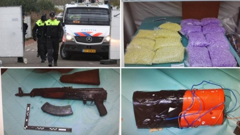 Operatie Alfa in vier foto's: politie, drugs wapens en explosieven 