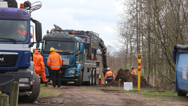 Herstelwerkzaamheden werden snel in gang gezet (foto: Bart Meesters).