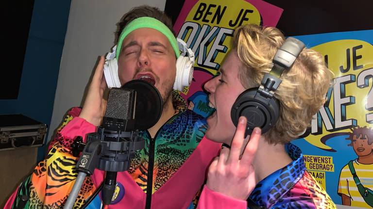 Ymke Kelders en Simon Timmermans samen als The Partycrew (Foto: Rutgers)