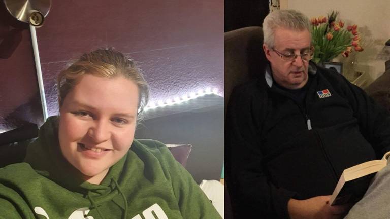 Monique en vader Bert wonen onder één dak maar zien elkaar even niet. (Foto: Monique van Woesik)