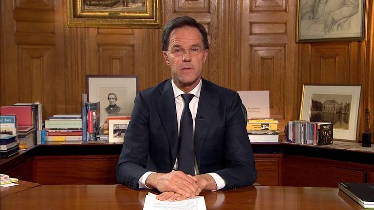 Mark Rutte sprak het volk vorige week nog toe met een speech.