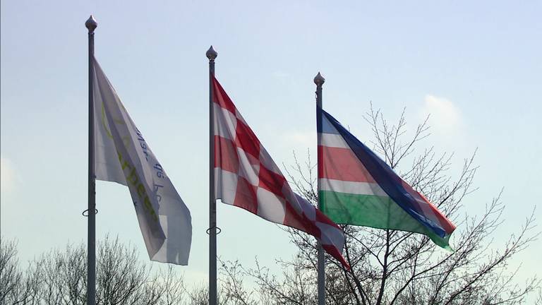 Vlaggen in Beek en Donk. 