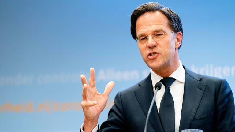 Mark Rutte tijdens persconferentie (Foto: ANP / Bart Maat)