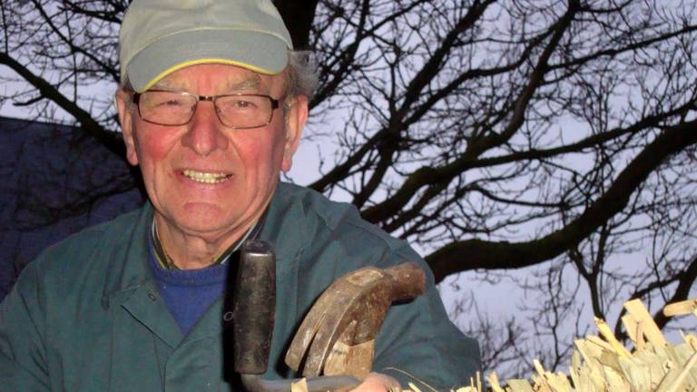 Wim Biemans was altijd aan het werk in Gemert (foto: familie Biemans)