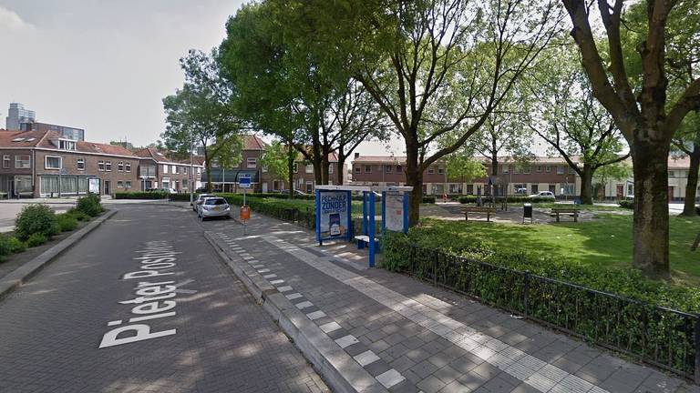 Het Pieter Postplein in Tilburg (foto: Google Streetview).