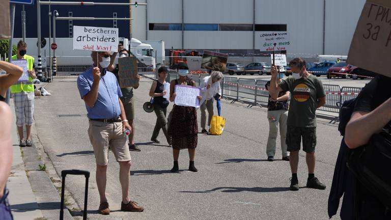 De demonstratie in Boxtel afgelopen vrijdag. (archieffoto: Sander van Gils/SQ Vision Mediaprodukties)