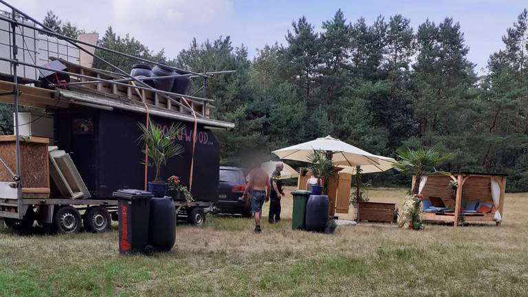 De organisatie moest de hele boel weer opruimen (foto: Staatsbosbeheer).