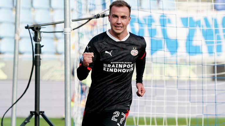 Mario Götze scoorde al na 8 minuten (foto: OrangePictures).