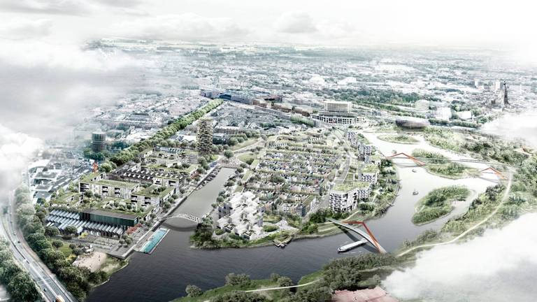 Een impressie van het nieuwe stadsdeel CrossMark in Breda.