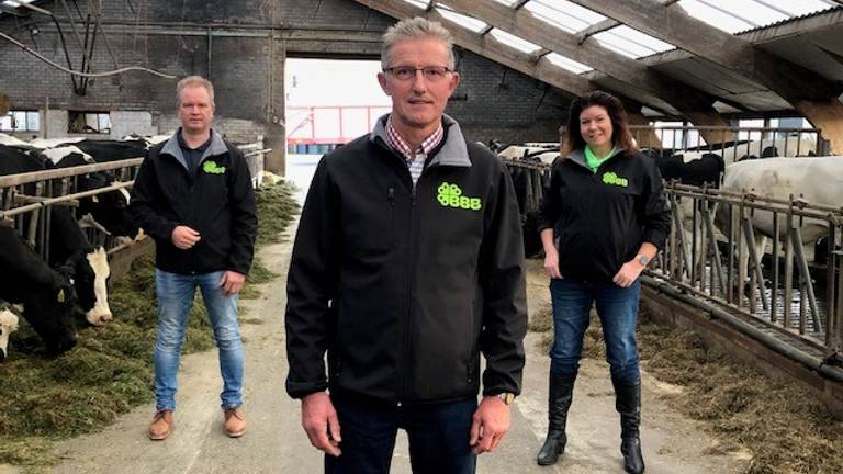 Wilbert van Lanen, Wim Jaspers en Monique Flipsen, kandidaat-Kamerleden voor BoerBurgerBeweging (BBB).