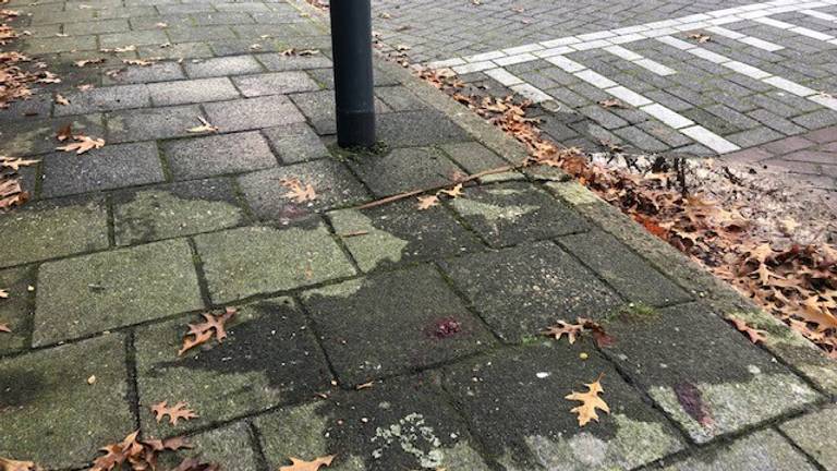 Het slachtoffer lag een tijdje zwaargewond op straat (foto: Jan Waalen).