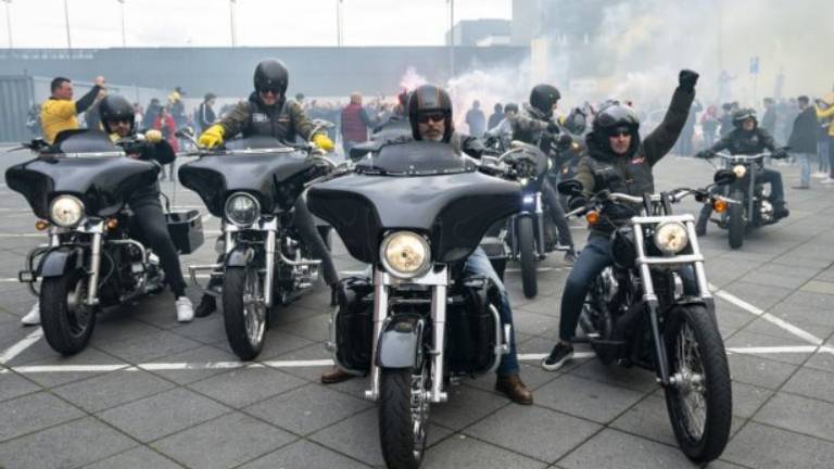 Deze motorrijders steunen NAC. Foto: Marcel van Dorst.
