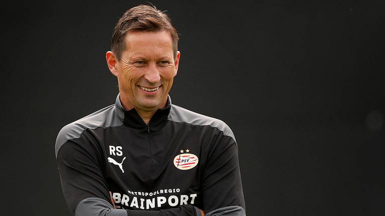 PSV-trainer Roger Schmidt (foto: ANP). 