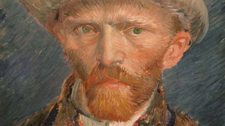 Vincent van Gogh in 1887 (zelfportret via Frans Lemmens/ANP).