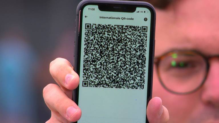 Internationale QR-code in de CoronaCheck-app.