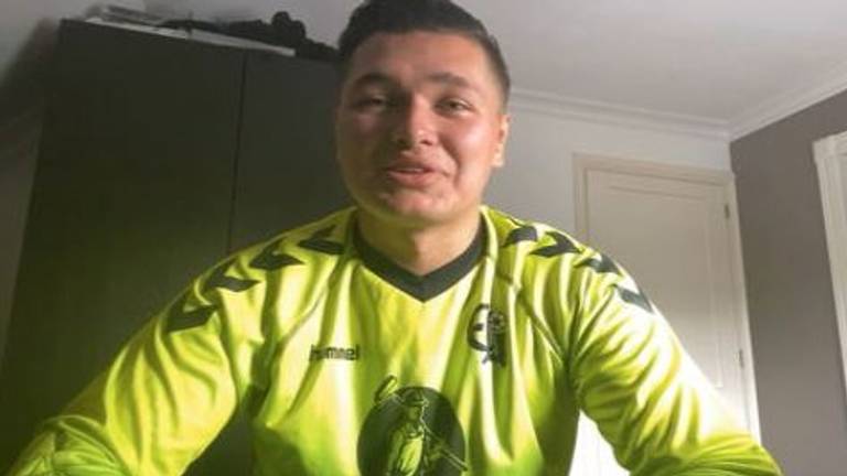 Keeper Marvin Jansen van ELI uit Lieshout.