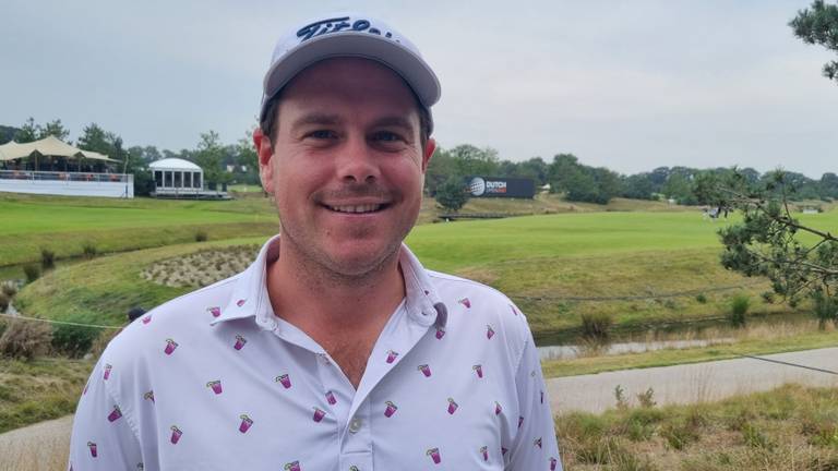 Golfer Lars van Meijel op Dutch Open in Cromvoirt
