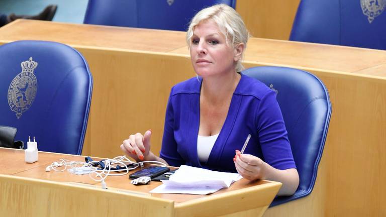 Attje Kuiken in de Tweede Kamer (foto: ANP)