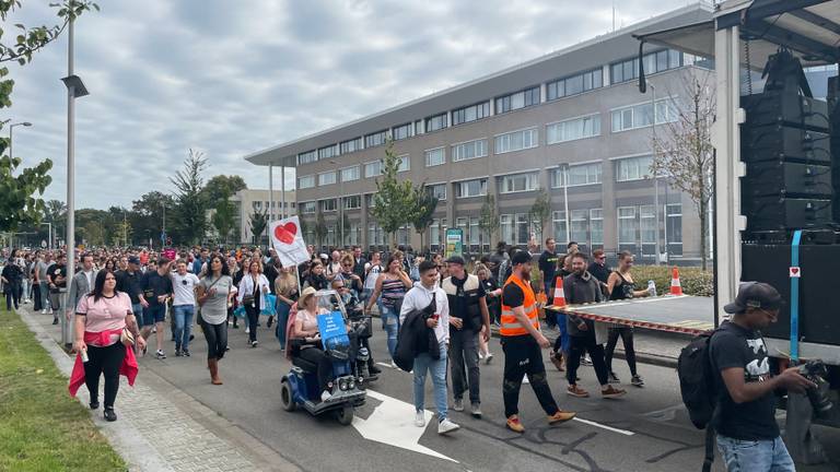 Het muziekprotest eind september.