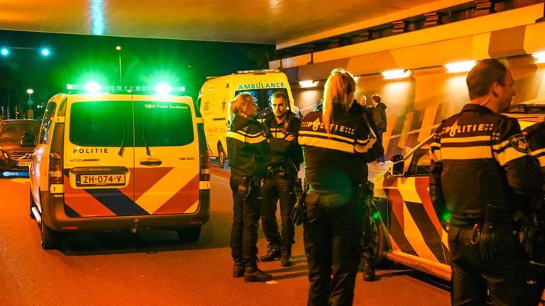 Politie en ambulance werden gealarmeerd (foto: Dave Hendriks).