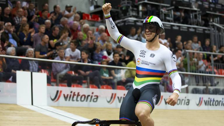 Harrie Lavreysen weer de beste (foto: ANP).
