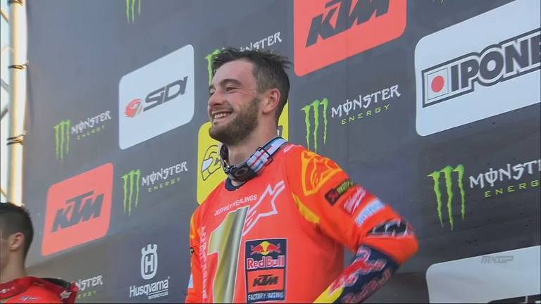 Motorcrosser Jeffrey Herlings na vijfde kampioenschap
