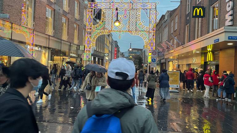 In Eindhoven is het nog niet zo heel druk tijdens Black Friday (foto: Tonnie Vossen)