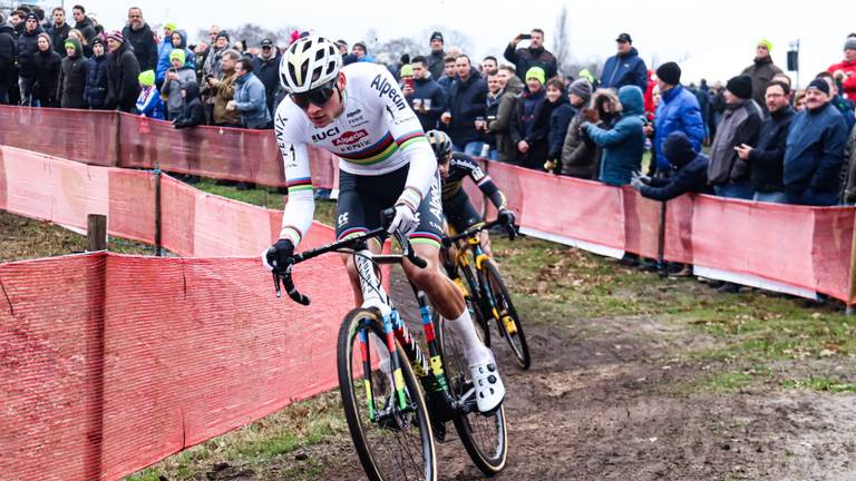 Mathieu van der Poel in actie tijdens het NK in Rucphen vorig jaar (foto: Corrado Francke).