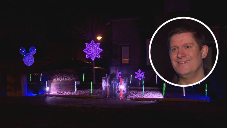 Maarten bouwt kerstlichtshow in tuin: 'Heb wel wat goed te maken thuis'