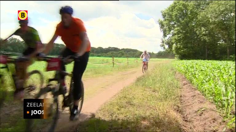 Jos Engelen wint mountainbikemarathon in Zeeland