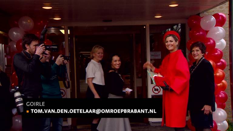 Koningin Máxima bezoekt opvangcentrum Kompaan en De Bocht in Goirle voor uitreiking Kind Centraal Award