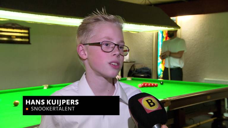 12-jarig snookertalent speelt nu al tussen de volwassen kerels 'De oude mannen zeggen niks tegen me'