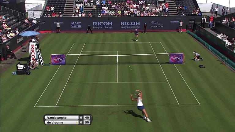 Indy de Vroome zwaait alweer af op Ricoh Open, verliest in openingsronde van CoCo Vandeweghe