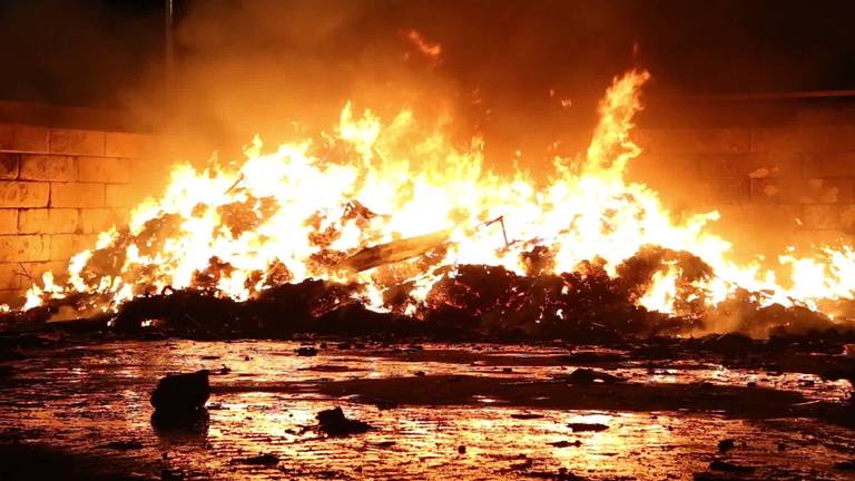 Weer brand bij Baetsen Recycling in Son op industrieterrein Ekkersrijt