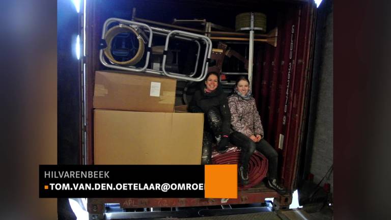 Stagiaire Inge van Kemenade uit Hilvarenbeek vliegt met container vol sporttoestellen naar Gambia