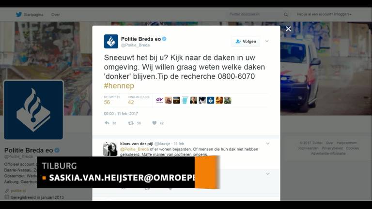 Het dak van de buurman blijft zwart na een sneeuwbui: verklikken bij de politie?