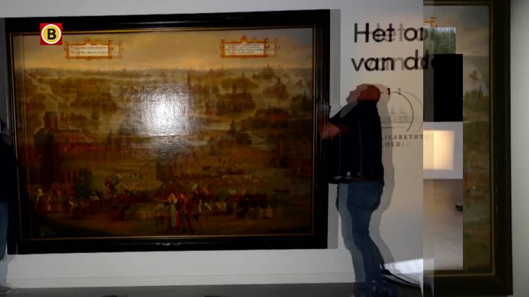 Pronkstuk van het Biesboschmuseum hangt na maanden van afwezigheid weer aan de muur
