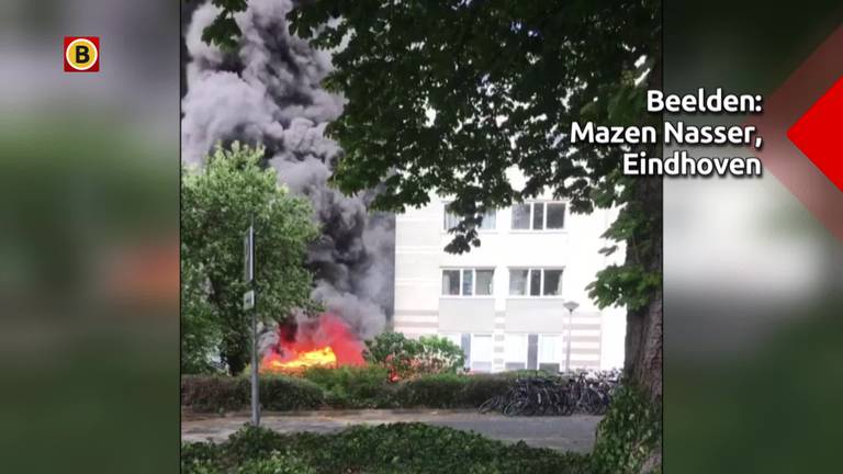 Bij appartementencomplex La Maison op de Frankrijkstraat in Eindhoven heeft woensdagmiddag een brand gewoed.