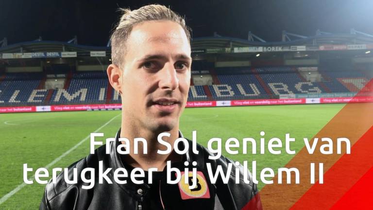 Fran Sol is Willem II-fans dankbaar voor warm welkom: 'Ik werd een beetje emotioneel'