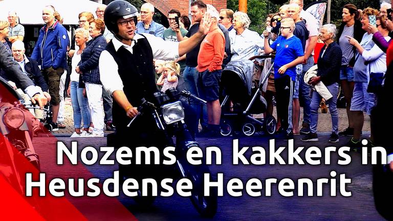 Nozems en kakkers op historische brommers en motoren in Heusdense Heerenrit