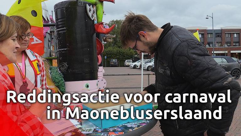 Reddingsactie voor het carnaval in Maoneblussersland