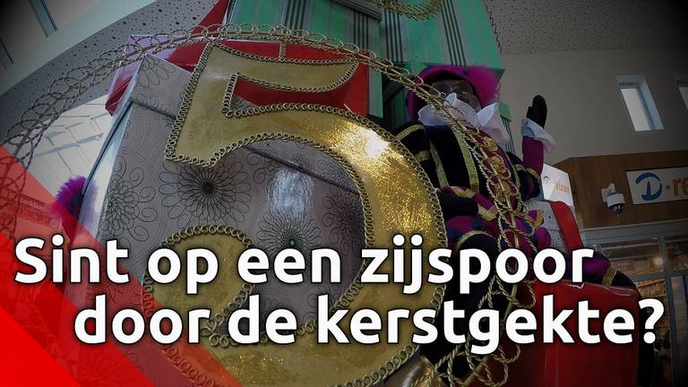 Sinterklaas op een zijspoor door de kerstgekte?