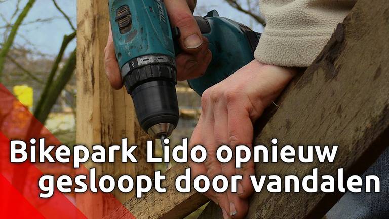 Bikepark Lido én de starttoren van De Bokkenrijders weer vernield door vandalen