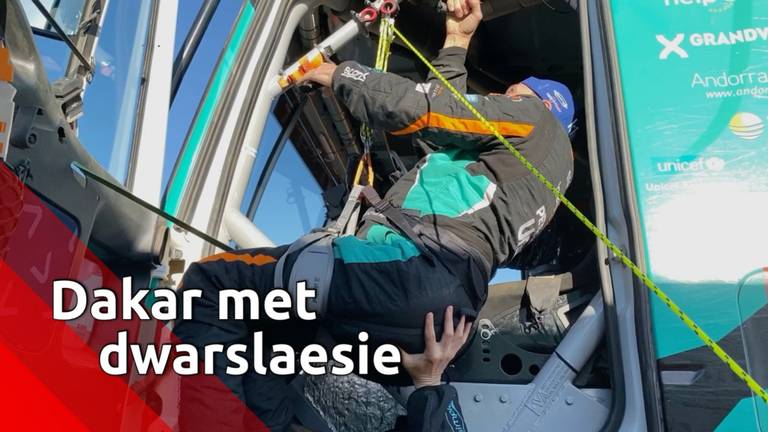 Dakar met een dwarslaesie: rolstoeler Albert Llovera in Brabantse dienst rijdt 'dubbele rally' 