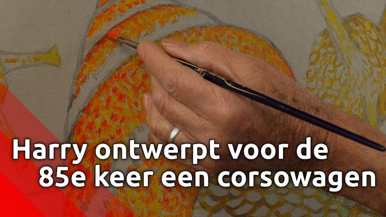 (Sinds 1965) Harry ontwerpt voor de 85e keer een corsowagen voor het bloemencorso Zundert